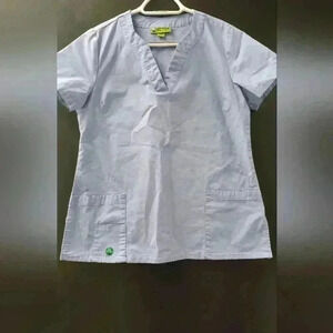 Crocs Scrub Top V Neck Workwear Hospital Nursing Uniform Size Medium